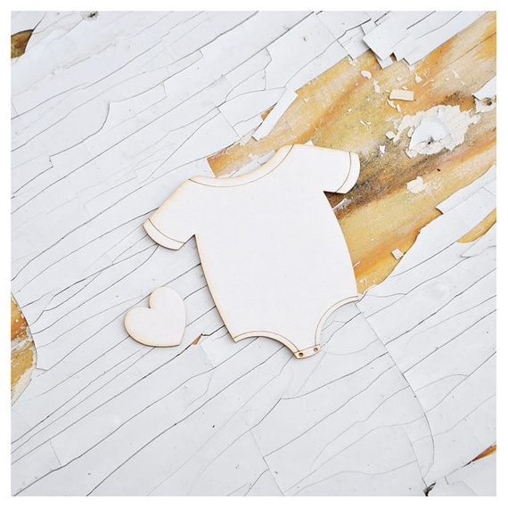 Tekturka - Kid`s - Bodziak z sercem 2szt - Kreatywna Pracownia